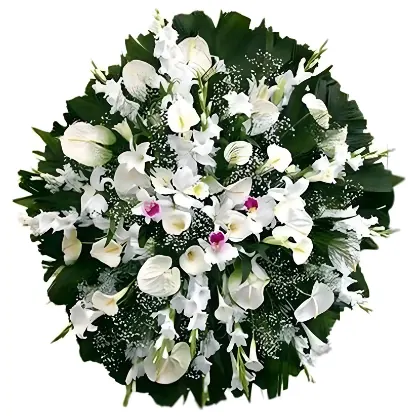 Coroa de Flor Calcedônia