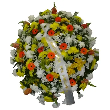 Coroa de Flor Turquesa